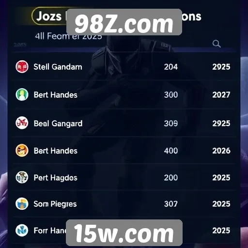 Jogos mais acessados no 98Z.com em 2025