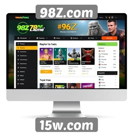 Interface do usuário do 98Z.com é amigável